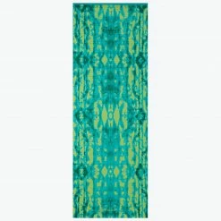 Gaiam Reversible Turquoise Lotus Yoga Mat (6mm) Yoga Mats