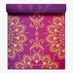 Gaiam Reversible Royal Bouquet Yoga Mat (6mm)