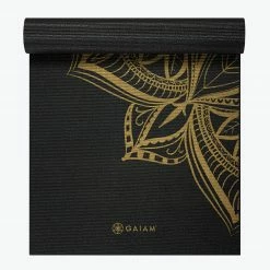 Gaiam Premium Metallic Medallion Yoga Mat (6mm) Yoga Mats