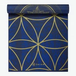 Gaiam Reversible Metallic Sun & Moon Yoga Mat (6mm)