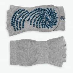 Gaiam Grippy Toeless Yoga Socks - 2 Pack