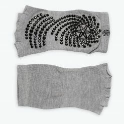 Gaiam Grippy Toeless Yoga Socks - 2 Pack