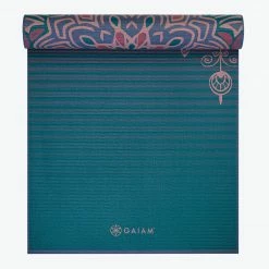 Gaiam Premium Reversible Jade Salutation Yoga Mat (6mm)