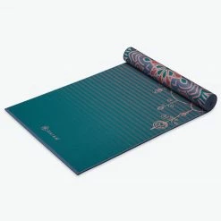 Gaiam Premium Reversible Jade Salutation Yoga Mat (6mm)