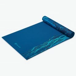 Gaiam Premium Reversible Peaceful Waters Yoga Mat (6mm)