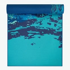 Gaiam Premium Reversible Peaceful Waters Yoga Mat (6mm)