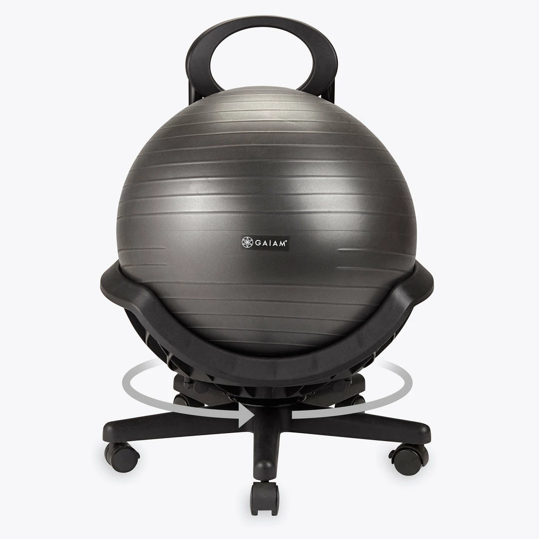 New ๐ Gaiam Ultimate Balance Ball Chair With Swivel Active Sitting ๐ 5 Gaiam Ultimate Balance Ball Chair With Swivel Active Sitting
