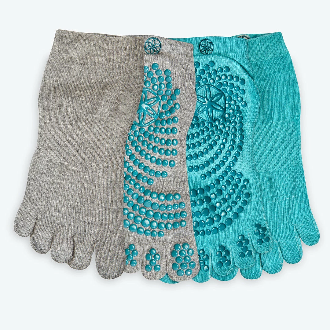 Buy π Gaiam Grippy Classic Yoga 𧦠Socks - 2 Pack βοΈ 9 Gaiam Grippy Classic Yoga Socks - 2 Pack