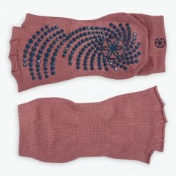 Gaiam Grippy Toeless Yoga Socks - 2 Pack