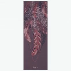 Gaiam Premium Lilac Feathers Yoga Mat (6mm)