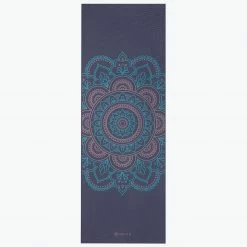 Gaiam Yoga Mats Premium Reversible Purple Illusion Yoga Mat (6mm)