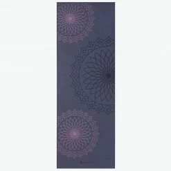 Gaiam Yoga Mats Premium Reversible Purple Illusion Yoga Mat (6mm)