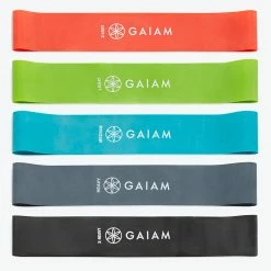 Gaiam Home Gym Essentials Restore Mini Loop Bands 5-Pack