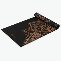 Gaiam Premium Reversible Marbled Bronze Medallion Yoga Mat (6mm)