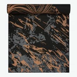 Gaiam Premium Reversible Marbled Bronze Medallion Yoga Mat (6mm)