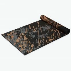 Gaiam Premium Reversible Marbled Bronze Medallion Yoga Mat (6mm)