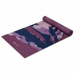 Gaiam Premium Reversible Peaceful Salutation Yoga Mat (6mm)