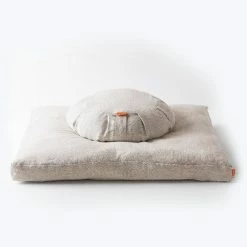 Halfmoon Sit Set: Round Meditation Cushion + Zabuton Yoga Gear
