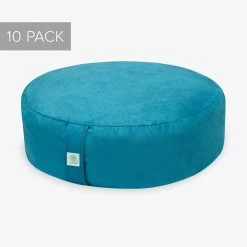 Gaiam Teal Zafu Meditation Cushion - Value 10 Pack Value Packs