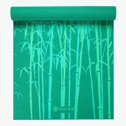 Gaiam Green Bamboo Yoga Mat (4mm)