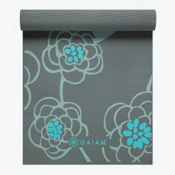Gaiam Yoga Mats Premium Icy Blossom Yoga Mat (6mm)