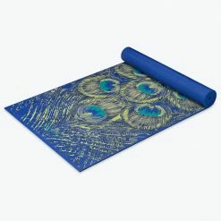 Gaiam Yoga Mats Premium Sapphire Feather Yoga Mat (6mm)