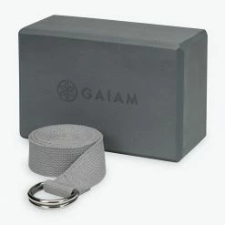 Gaiam Yoga Gear Block & Strap Combo