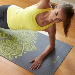 Gaiam Yoga Mats Premium Citron Sundial Yoga Mat (6mm)