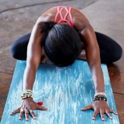 Gaiam Performance Marbled Power-Grip Yoga Mat (4mm)