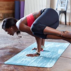 Gaiam Performance Marbled Power-Grip Yoga Mat (4mm)